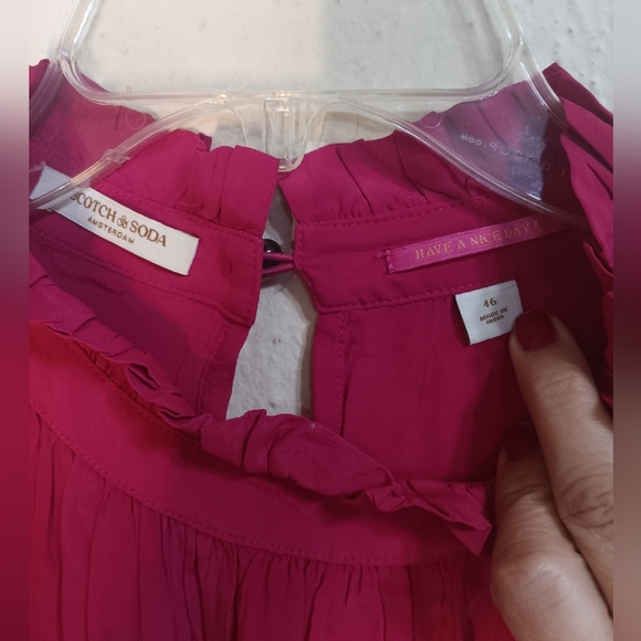 Scotch & Soda Vibrant Red Midi Dress - Picture 4 of 11